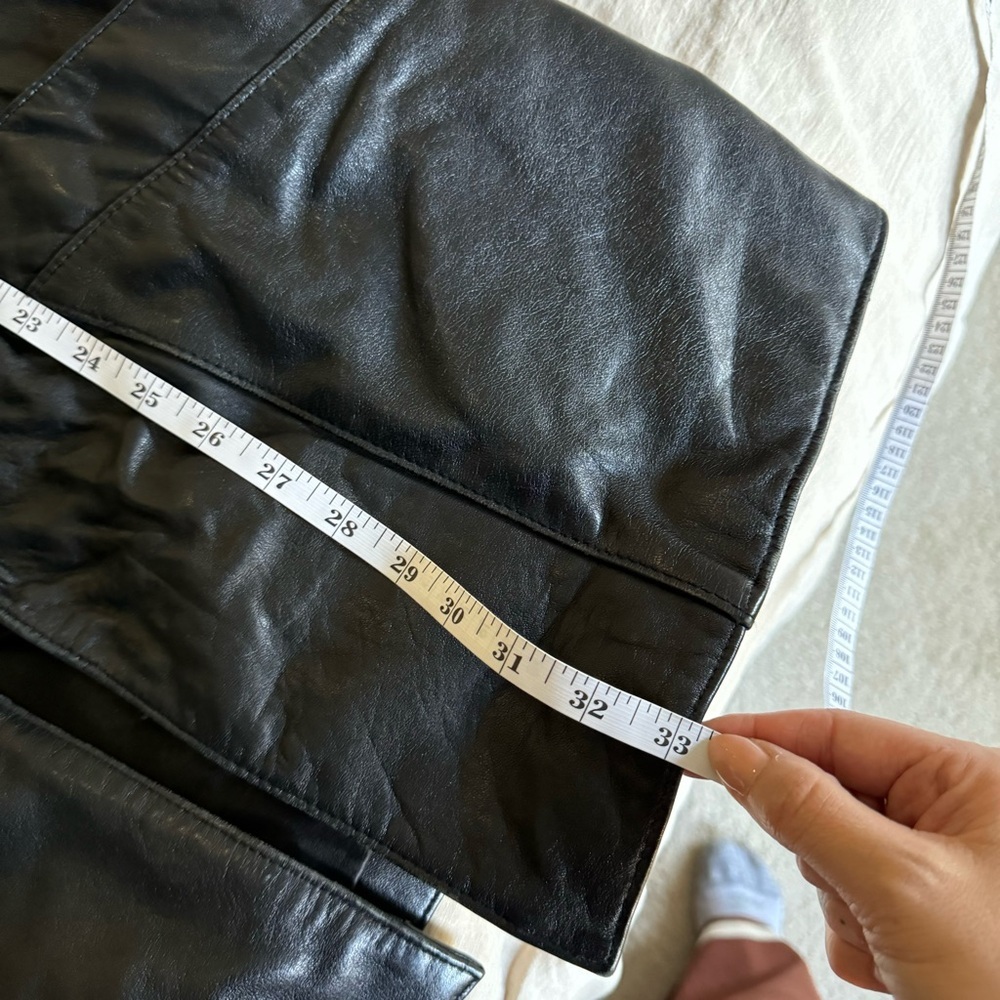 Vintage Leather Blazer Jacket 1980s - Picture 12 of 12